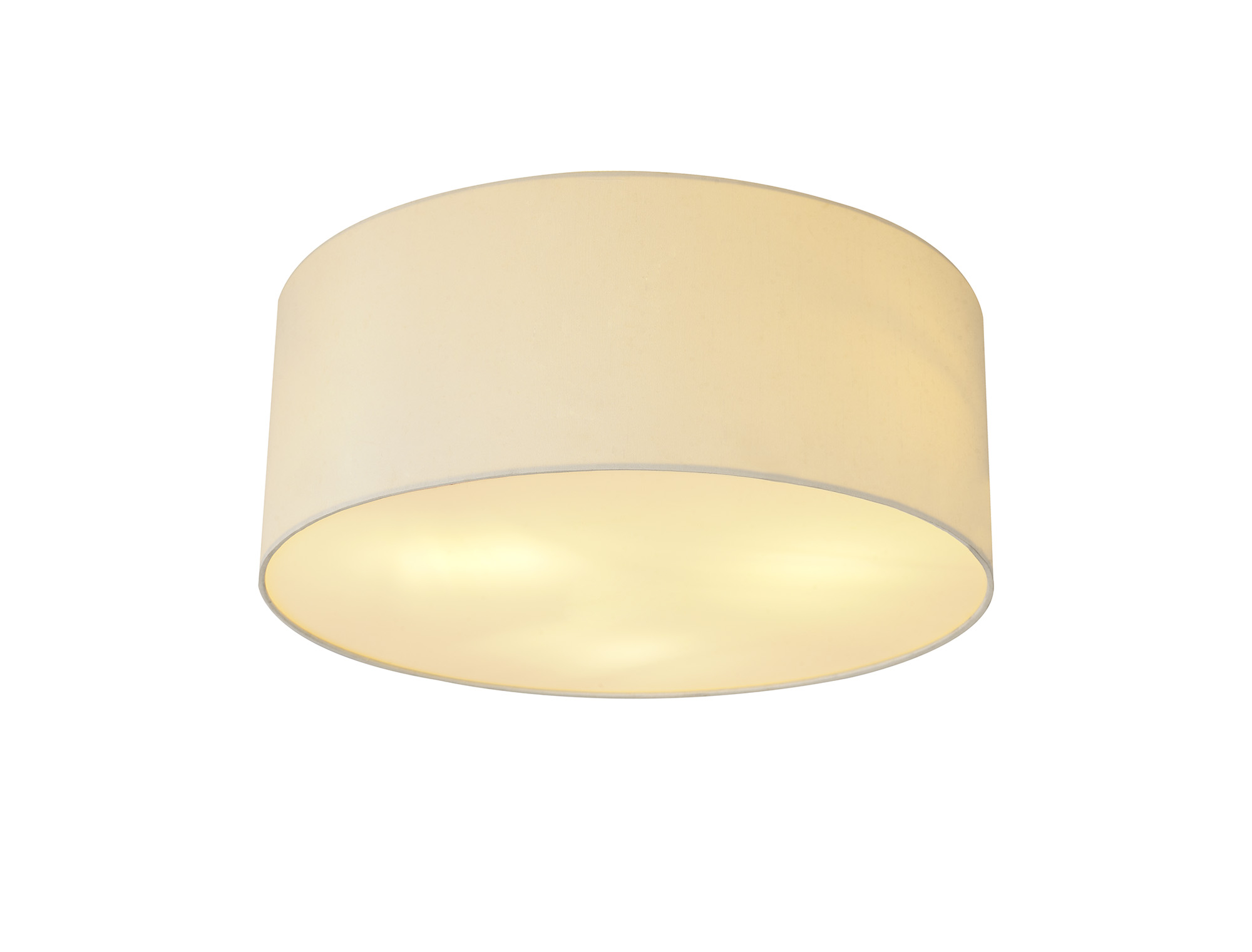 Baymont 50cm Flush 3 Light Ivory Pearl, Frosted Diffuser